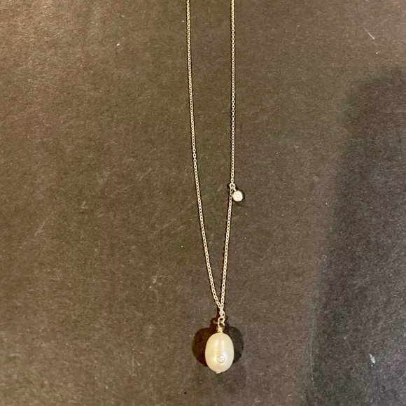 SILPADA STERLING SILVER PEARL CZ “LUMINOUS “ NECKLACE N2846. NWOT - Picture 2 of 2